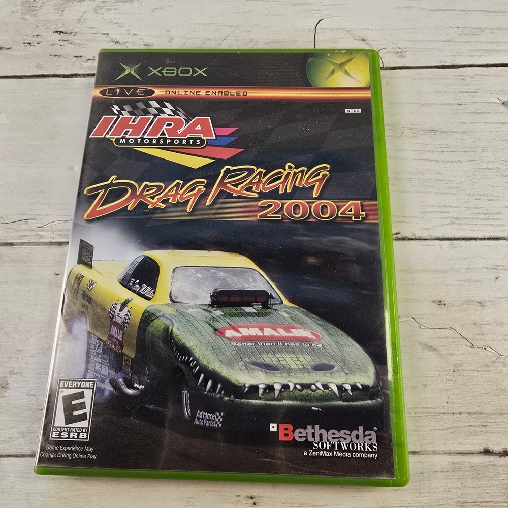 IHRA Motorsports Drag Racing 2004 Xbox Original CIB Bethesda Softworks Racing